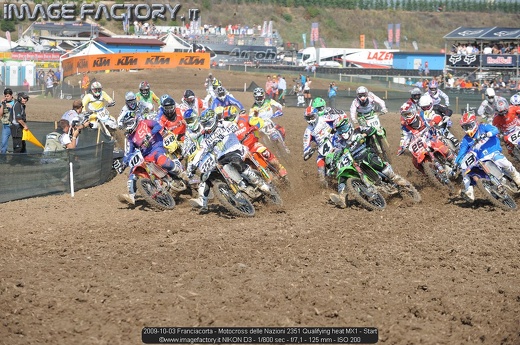 2009-10-03 Franciacorta - Motocross delle Nazioni 2351 Qualifying heat MX1 - Start